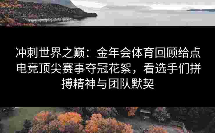 冲刺世界之巅：金年会体育回顾给点电竞顶尖赛事夺冠花絮，看选手们拼搏精神与团队默契