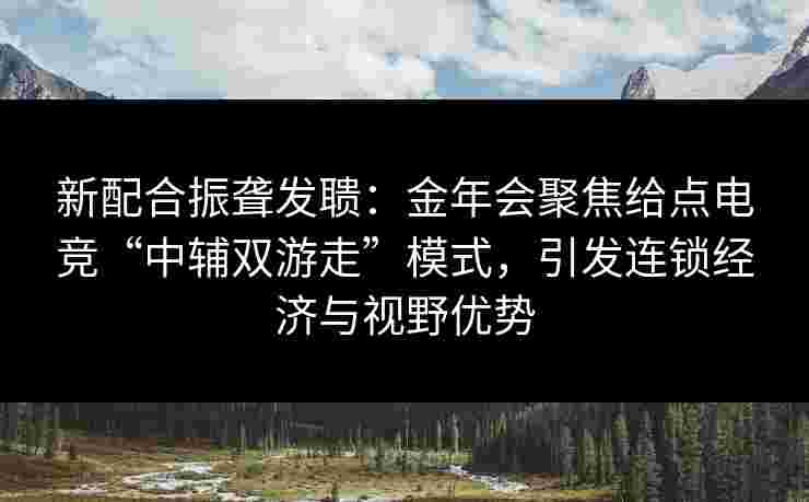 新配合振聋发聩：金年会聚焦给点电竞“中辅双游走”模式，引发连锁经济与视野优势