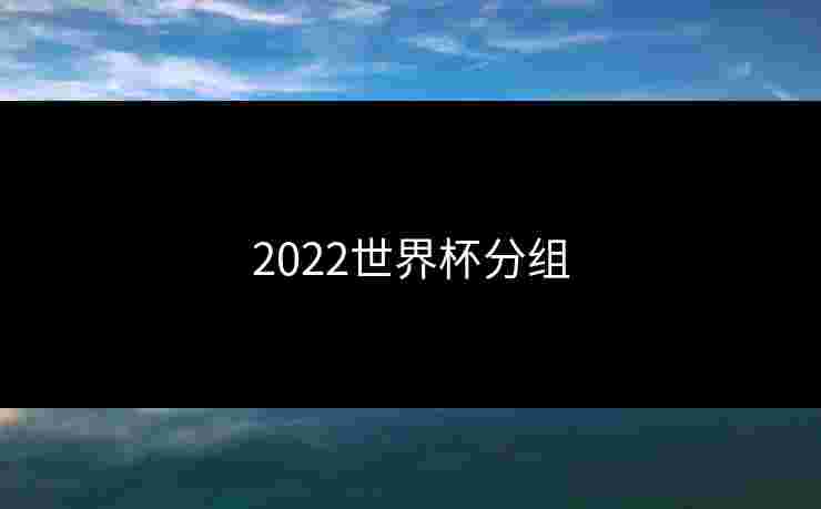 2022世界杯分组